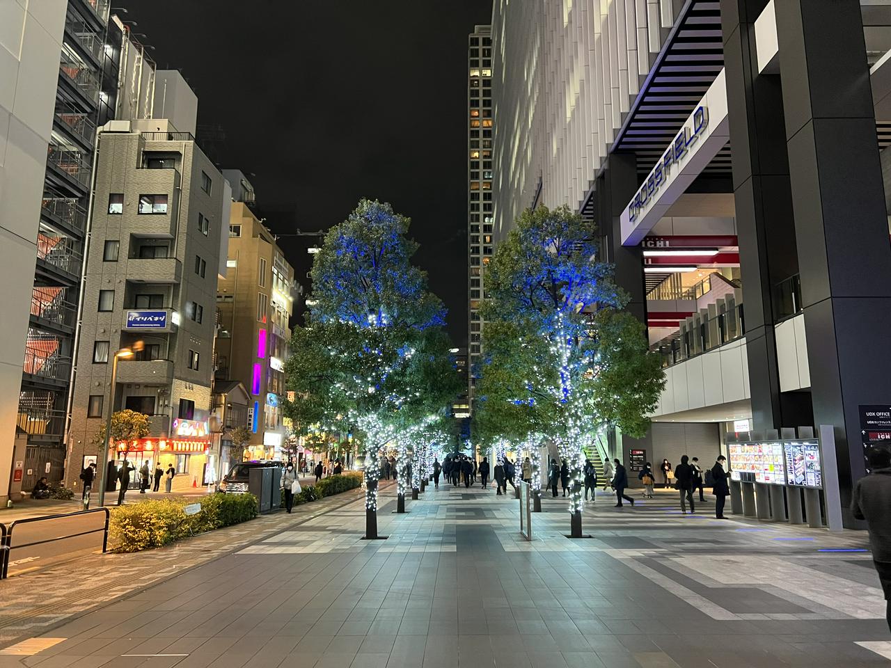 むなしく輝く秋葉原電気街のイルミネーション