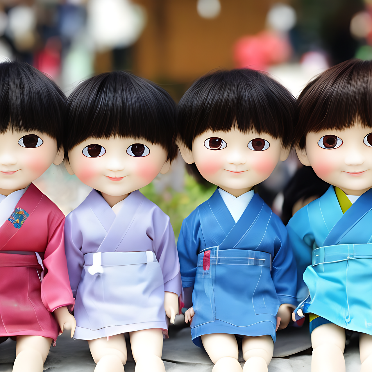 Boys' May Festival dolls in Japan