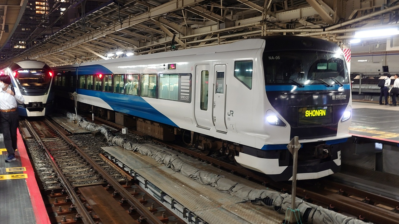 サフィール踊り子用E261系と通常の踊り子用E257系の対比