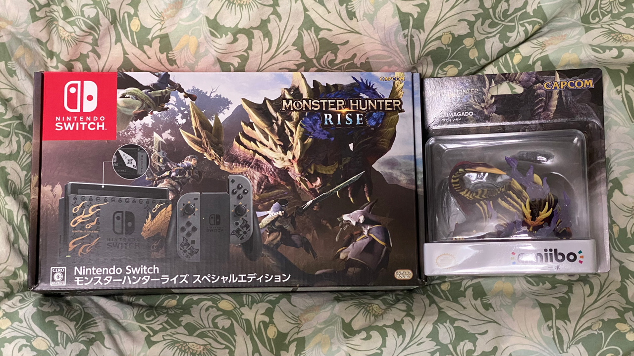 「Nintendo Switch モンスターハンターライズ スペシャルエディション」とamiibo「マガイマガド」